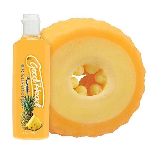 GoodHead Pineapple Blowjob Masturbator Set by Doc Johnson - Masturbators and Strokers