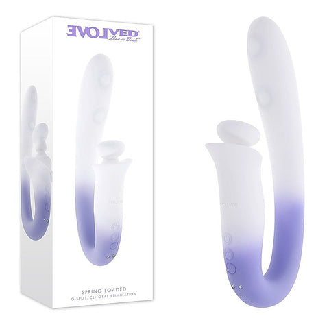 SPRING LOADED Rechargeable Multi-Tapping Vibrator by Evolved - Clit Ticklers and Pulsators