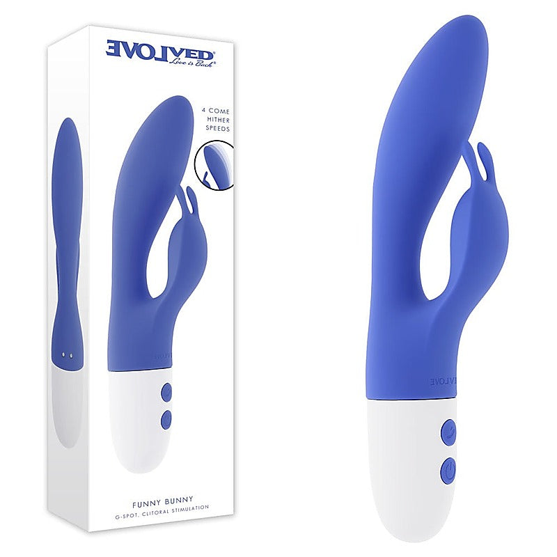 Funny Bunny USB Rechargeable Rabbit Vibrator by Evolved - Rabbit Vibrators
