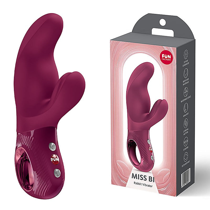 MISS BI Rechargeable Rabbit Massager by Fun Factory - Rabbit Vibrators
