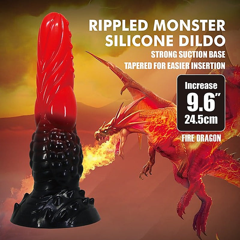 Fire Dragon Monster Silicone Creature Dildo by Baile - Realistic Dildos