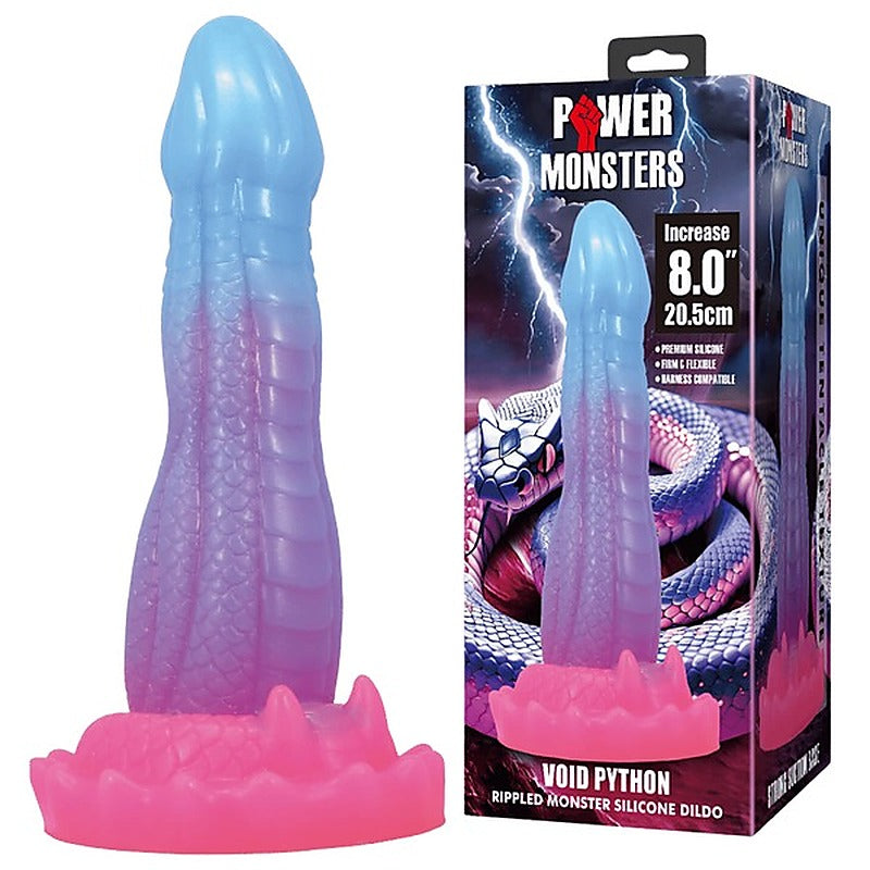 Void Python Rippled Monster 8 Inch by Baile - Realistic Dildos