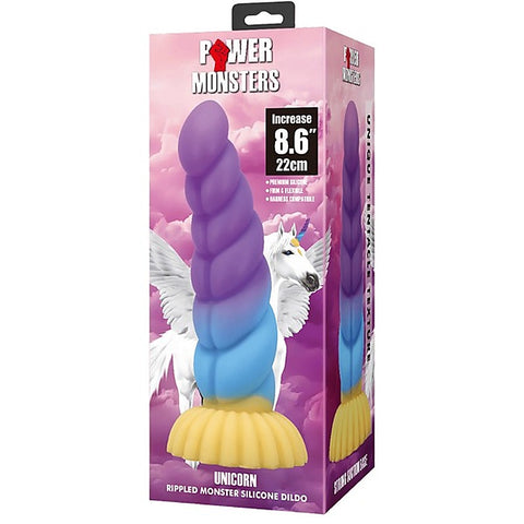 Unicorn 22 cm Suction Cup Silicone Dong by Baile - Realistic Dildos