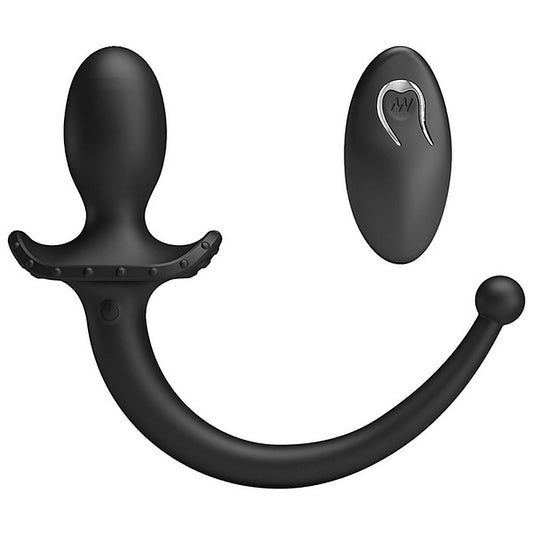 Remote Control Vibrating Silicone Butt Plug Tail by Baile - Butt Plugs