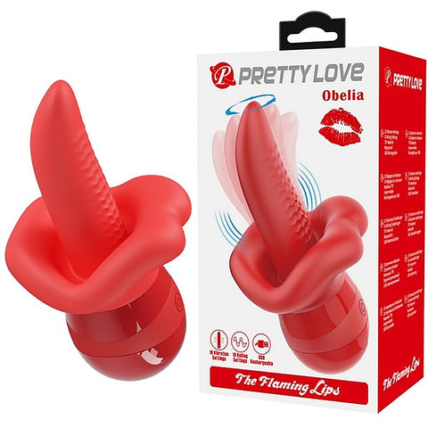 Obelia Flaming Lips Rechargeable Clitoral Stimulator - Clit Ticklers and Pulsators