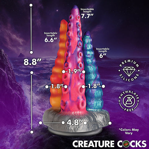 Creature Cocks Tenta-Trio Fantasy Silicone Dildo - Realistic Dildos