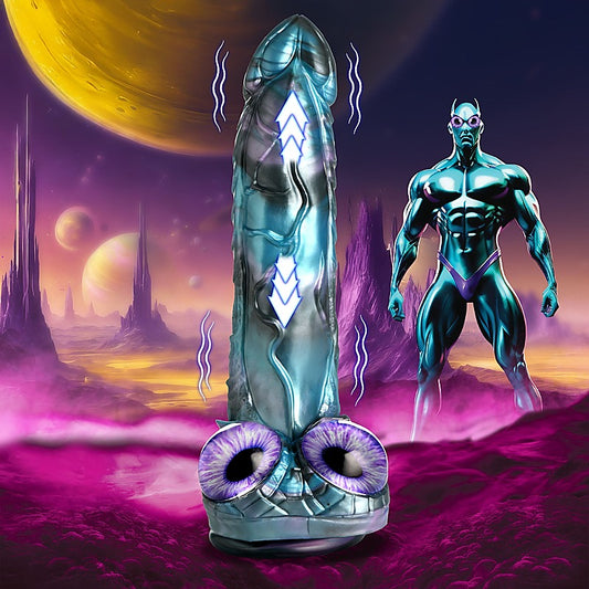 Astro-Thrust Vibrating Silicone Dildo by XR Brands - Vibrating Dildos