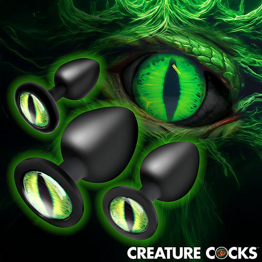 Creature Eyes Silicone Butt Plug Set by XR Brands - Butt Plugs