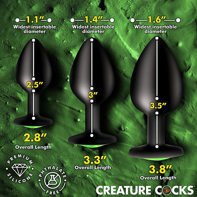 Creature Eyes Silicone Butt Plug Set by XR Brands - Butt Plugs