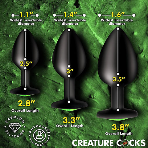 Creature Eyes Silicone Butt Plug Set by XR Brands - Butt Plugs