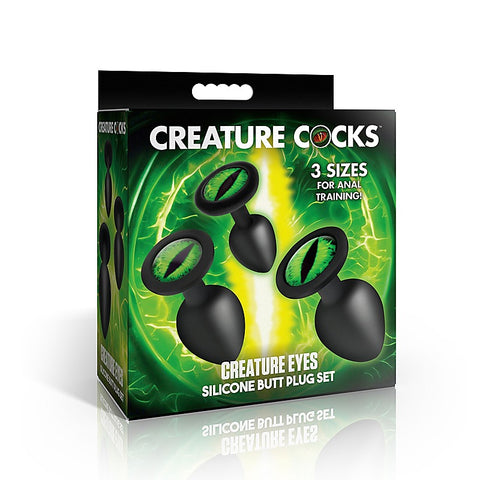 Creature Eyes Silicone Butt Plug Set by XR Brands - Butt Plugs