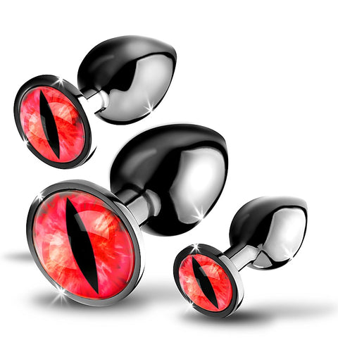 Creature Cocks Sinister Eyes Metal Butt Plug Set - Butt Plugs