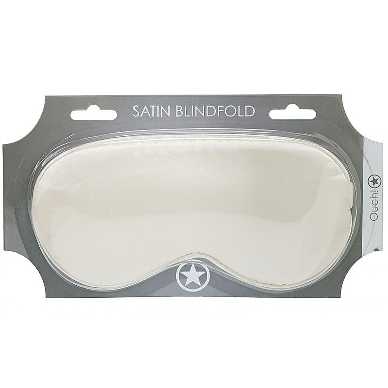 OUCH! Bondage Play Satin Eye Mask by Shots Toys - Masks And Blindfolds