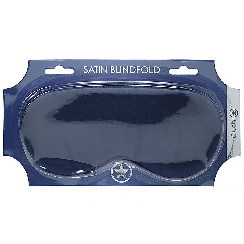 OUCH! Bondage Play Satin Eye Mask by Shots Toys - Masks And Blindfolds