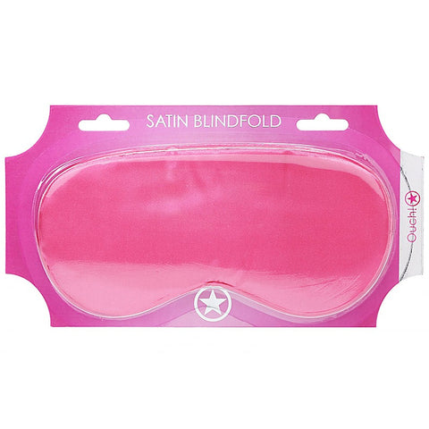 OUCH! Bondage Play Satin Eye Mask by Shots Toys - Masks And Blindfolds