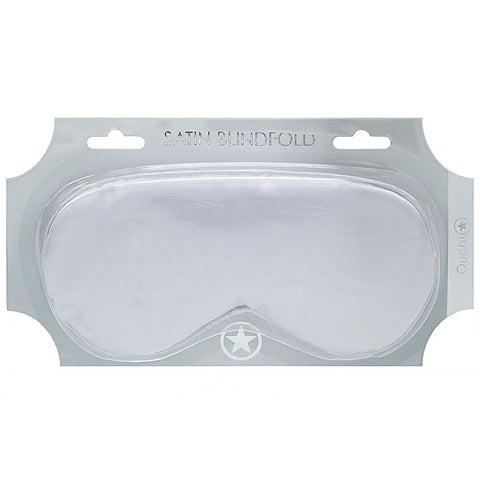 OUCH! Bondage Play Satin Eye Mask by Shots Toys - Masks And Blindfolds