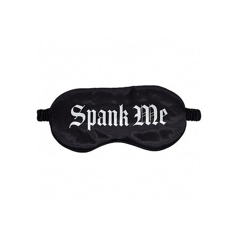 Spank Me Printed Fetish Play Eye Mask by Shots Toys - Masks And Blindfolds
