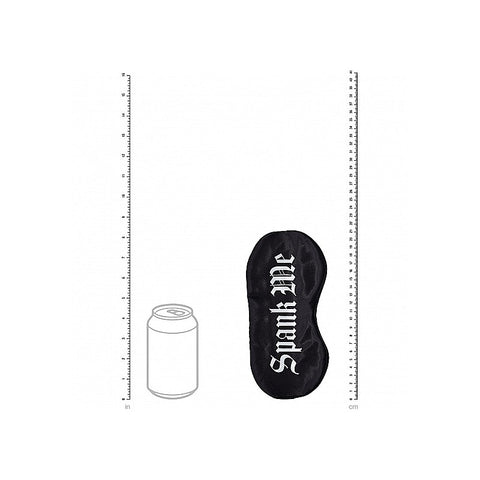 Spank Me Printed Fetish Play Eye Mask by Shots Toys - Masks And Blindfolds