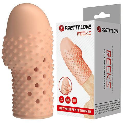 Becks Realistic Penis Extension Sleeve by Baile - Penis Sleeves and Extenders