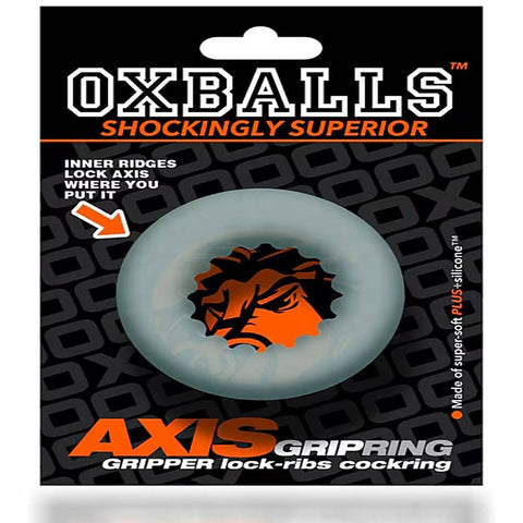 Oxballs Axis Rib Griphold Mens Stretchy Cock Ring with Inner Ribs - Stretchy Cock Rings