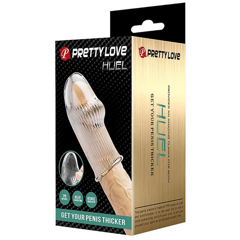 Huel TPR Material Penis Extender Sleeve by Baile - Penis Sleeves and Extenders