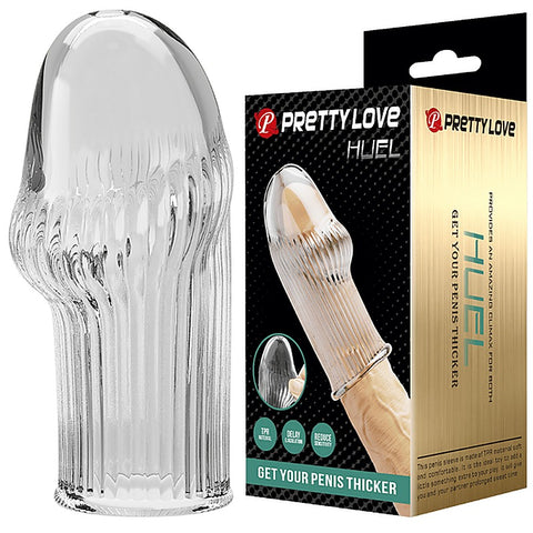 Huel TPR Material Penis Extender Sleeve by Baile - Penis Sleeves and Extenders