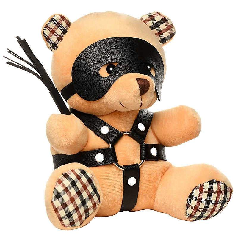 BDSM Play Kinky Teddy Bear Plushy by XR Brands - Party Gifts and Novelties