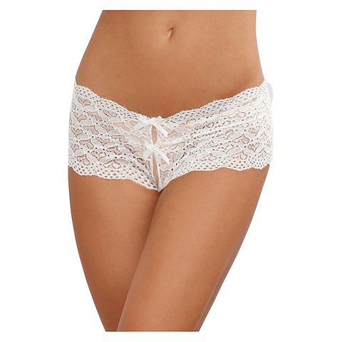 Heart Stretch Lace Sexy Open Crotch Panty - G-Strings, Panties and Shorts
