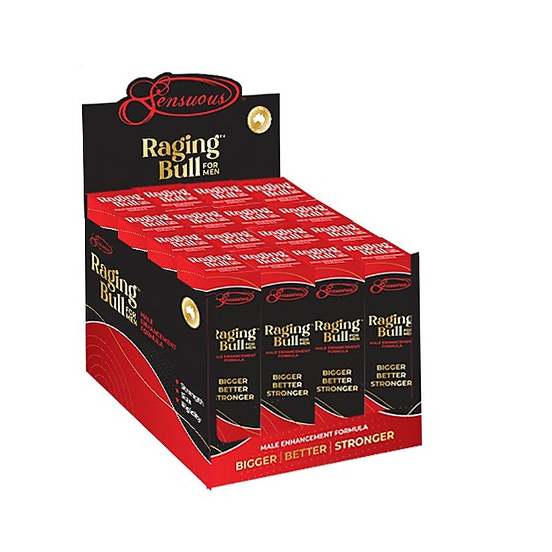 Raging Bull Male Penis Enhancement Cream by Sensuous - Delay and Excite Sprays