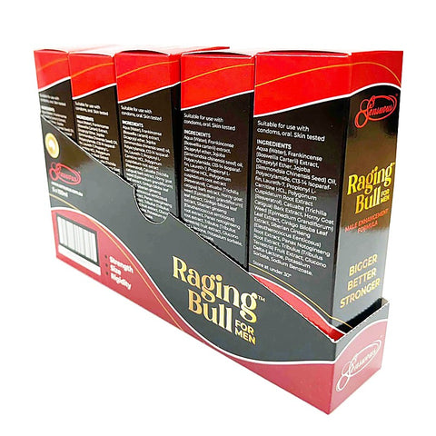 Raging Bull Male Penis Enhancement Cream by Sensuous - Delay and Excite Sprays