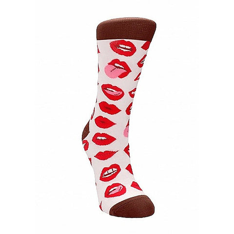 Lip Love Print Sexy Socks by Shots Toys - Party Gifts and Novelties