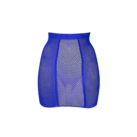 High Waist Sexy Fishnet Skirt by Shots Toys - Fishnet and Thigh Highs