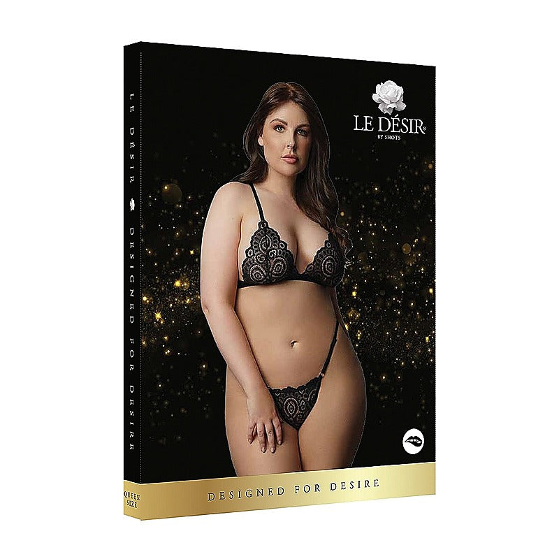Magic Lace Velvet Sexy Womens Lingerie Set by Shots Toys - Bras and Bra Sets