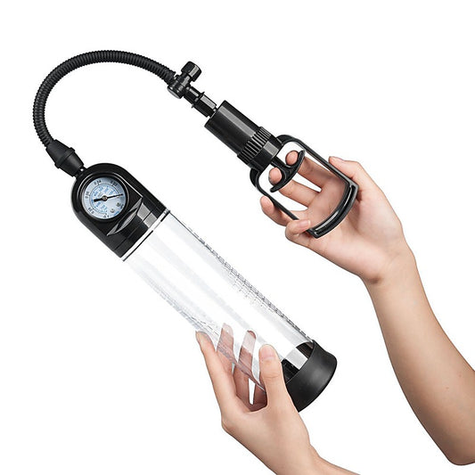 MEN Pull Rod Penis Pump with Gauge by Shenzhen Canwin - Penis Pumps And Stretchers
