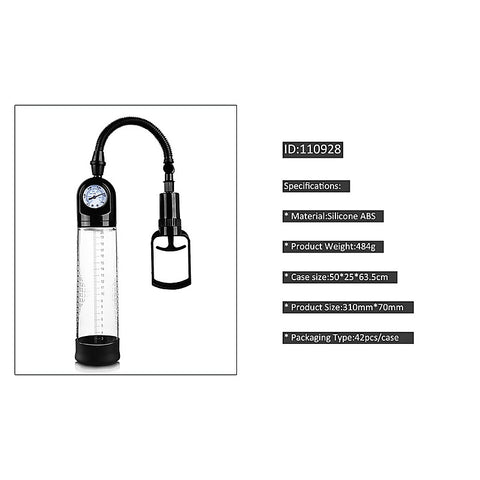 MEN Pull Rod Penis Pump with Gauge by Shenzhen Canwin - Penis Pumps And Stretchers