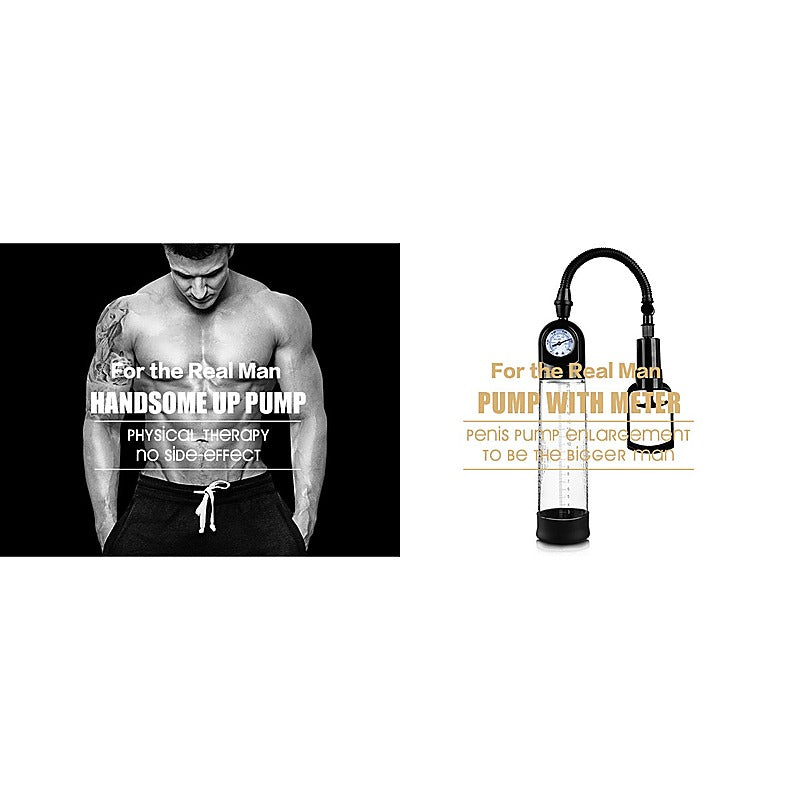MEN Pull Rod Penis Pump with Gauge by Shenzhen Canwin - Penis Pumps And Stretchers