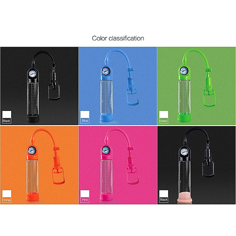MEN Pull Rod Penis Pump with Gauge by Shenzhen Canwin - Penis Pumps And Stretchers