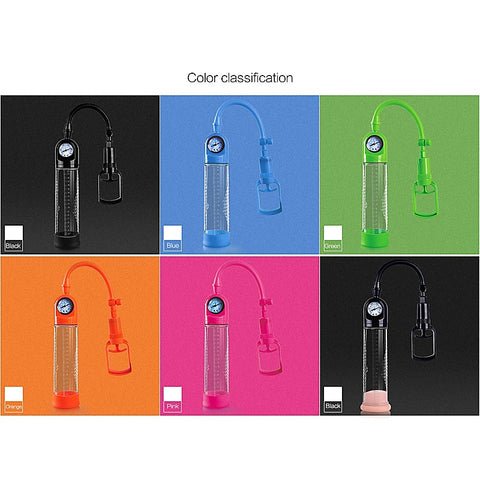 MEN Pull Rod Penis Pump with Gauge by Shenzhen Canwin - Penis Pumps And Stretchers