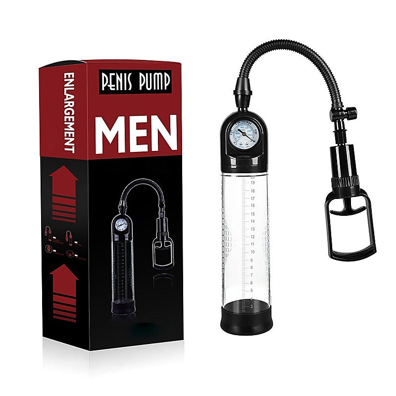 MEN Pull Rod Penis Pump with Gauge by Shenzhen Canwin - Penis Pumps And Stretchers