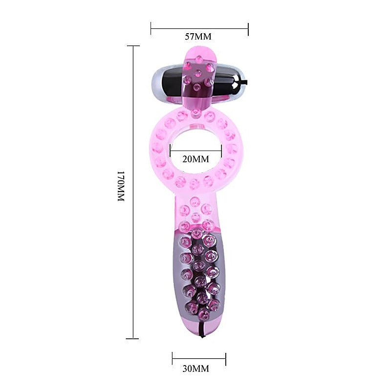 Double Vibrators Stretchy Cock Ring by Baile - Vibrating Cock Rings