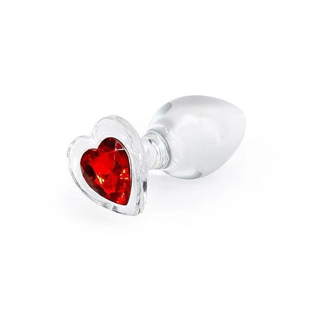 Crystal Desires Red Heart Butt Plug Medium by NS Novelties - Butt Plugs
