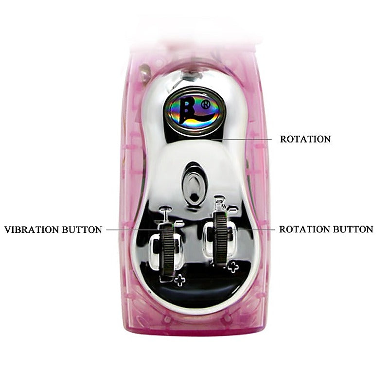 Multi Functions Rabbit Ear Rotating Vibrator by Baile - Rabbit Vibrators