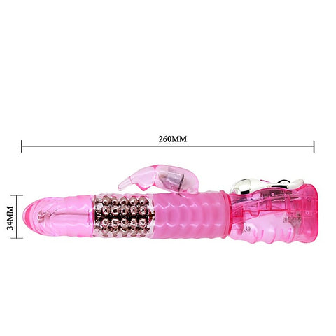Ribbed Shaft and Realistic Head Rabbit Vibrator by Baile - Rabbit Vibrators