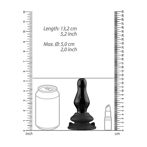 Missy Glass Vibrator With Suction Cup and Remote - Glass Sex Toys