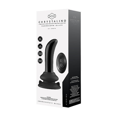 Prickly Rechargeable 10 Functions Glass Vibrator - Glass Sex Toys