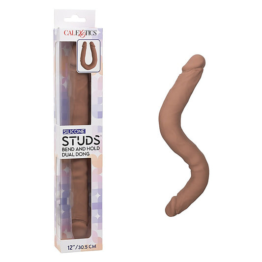 Silicone Studs Bend And Hold Dual Dong by California Exotics - Double Ender