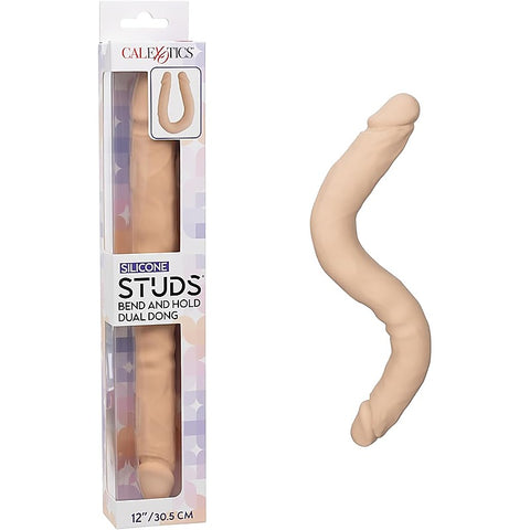 Silicone Studs Bend And Hold Dual Dong by California Exotics - Double Ender