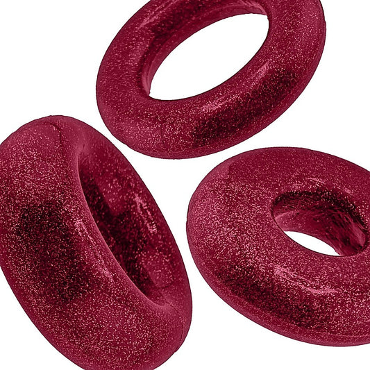 Cockpack Multi Design 3 Piece Cock Ring Set by Oxballs - Cock Ring Sets