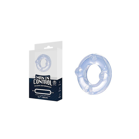Oxballs Man In Control 12 cm Male Silicone Cock Ornament - Cock Rings