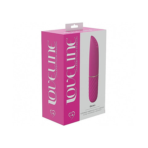 Beso 10 Speed Mini Lipstick Vibrator by Shots Toys - Mini & Slim Vibrators